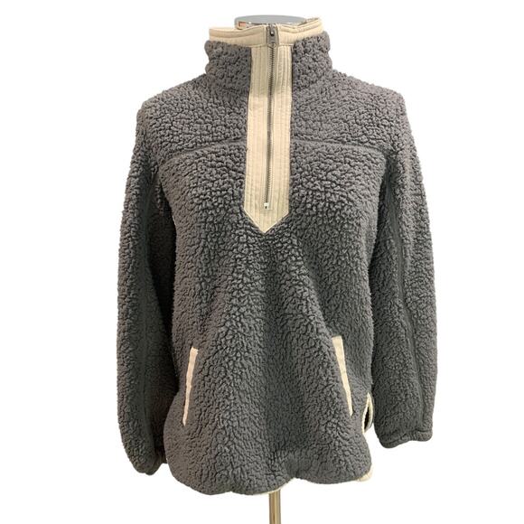 Small Abercrombie & Fitch Womens Pullover Soft Sherpa Jacket - Picture 2 of 10